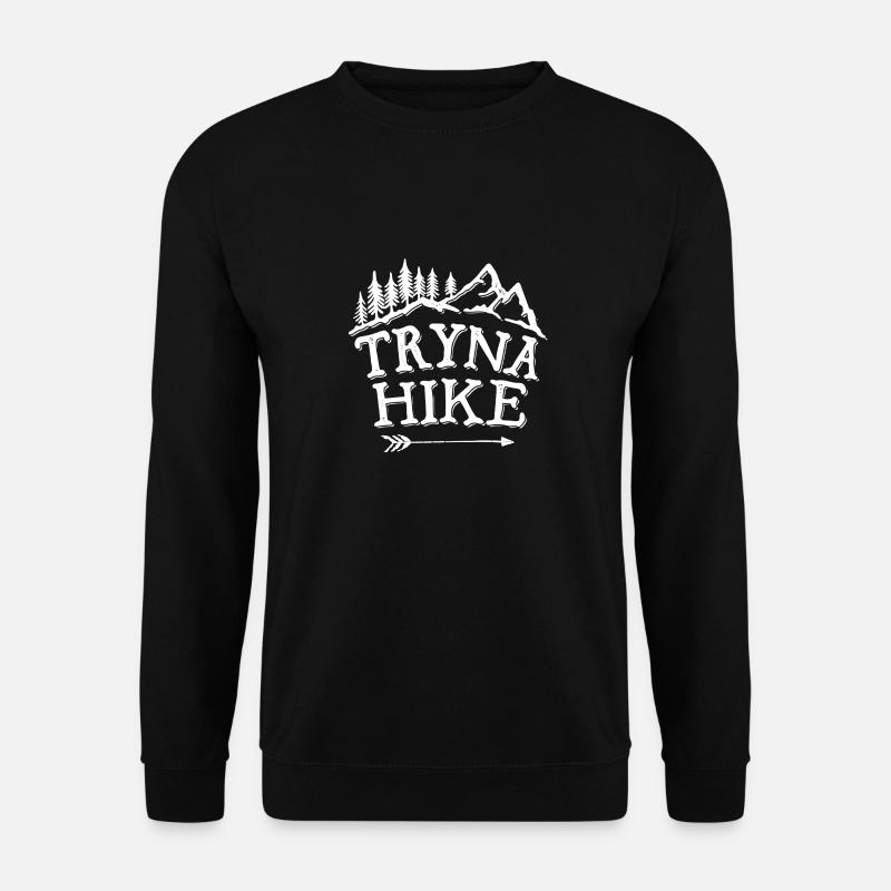 Hiking Tryna Hike - Unisex Sweatshirt - black