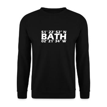 Bath Coordinates - Unisex Sweatshirt - black - Front - Alina (178cm) & Michal (187cm)