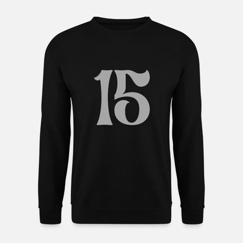 15 - Sweat-shirt Unisexe - noir