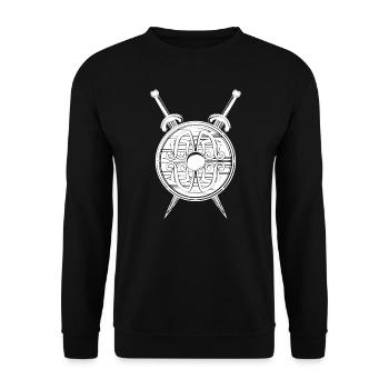 Wikinger Bouclier épée Berserker nordique - Sweat-shirt Unisexe - noir - Devant - Alina (178cm) & Michal (187cm)
