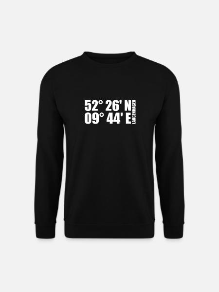 Coordonnées de Langenhagen - Sweat-shirt Unisexe - noir