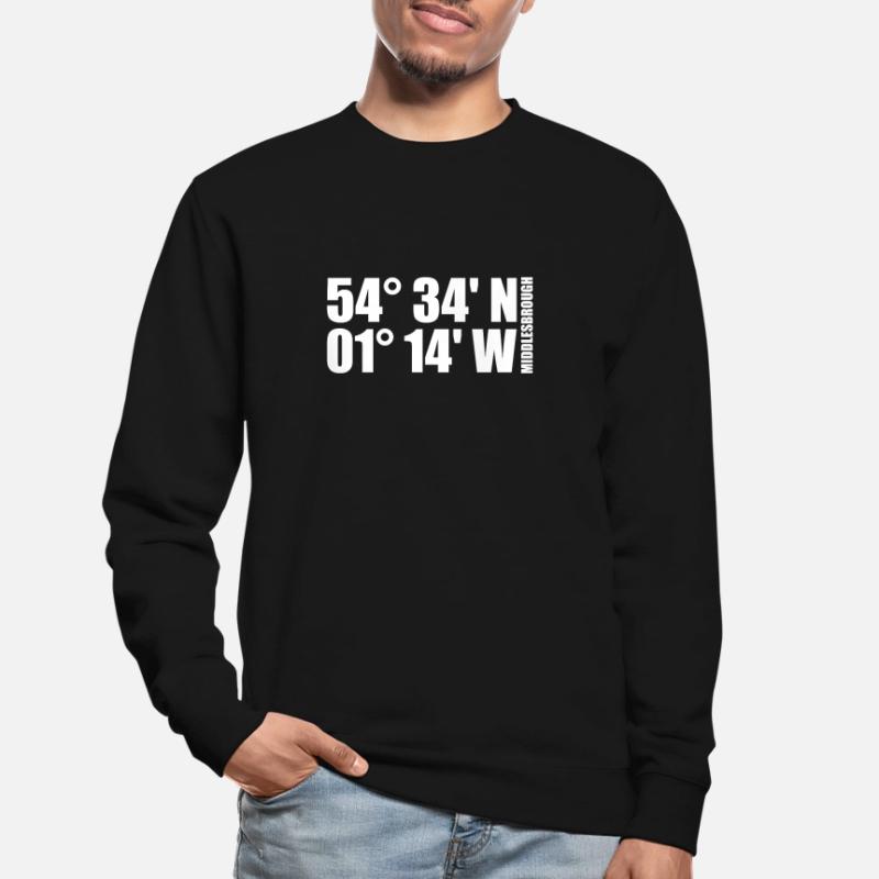 Middlesbrough coordinates Unisex Sweatshirt