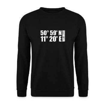 Weimar coordinates - Unisex Sweatshirt - black - Front - Alina (178cm) & Michal (187cm)