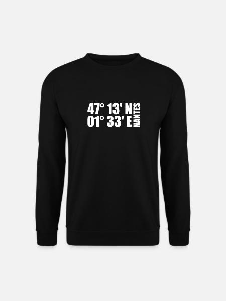 Nantes Coordinates - Unisex Sweatshirt - black