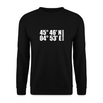 Villeurbanne Coordinates - Unisex Sweatshirt - black - Front - Alina (178cm) & Michal (187cm)