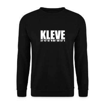 Kleve Koordinaten - Unisex Pullover - Schwarz - Vorne - Alina (178cm) & Michal (187cm)