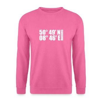 Marburg coordinates - Unisex Sweatshirt - pink - Front