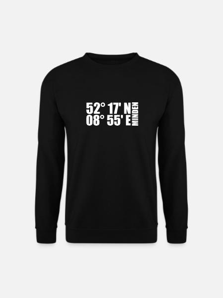 Minden Koordinaten - Unisex Pullover - Schwarz