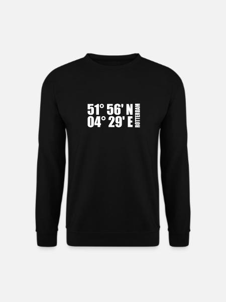 Rotterdam coordinates - Unisex Sweatshirt - black