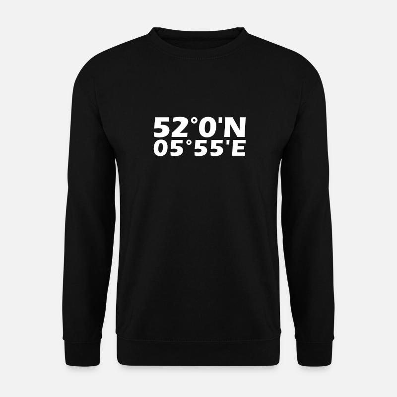 Coordonnées d’Arnhem - Sweat-shirt Unisexe - noir