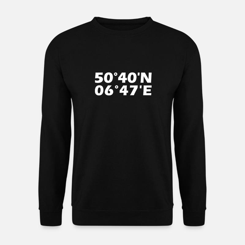 Coordonnées d’Euskirchen - Sweat-shirt Unisexe - noir