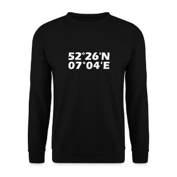 Nordhorn Coordinates - Unisex Sweatshirt - black - Front - Alina (178cm) & Michal (187cm)
