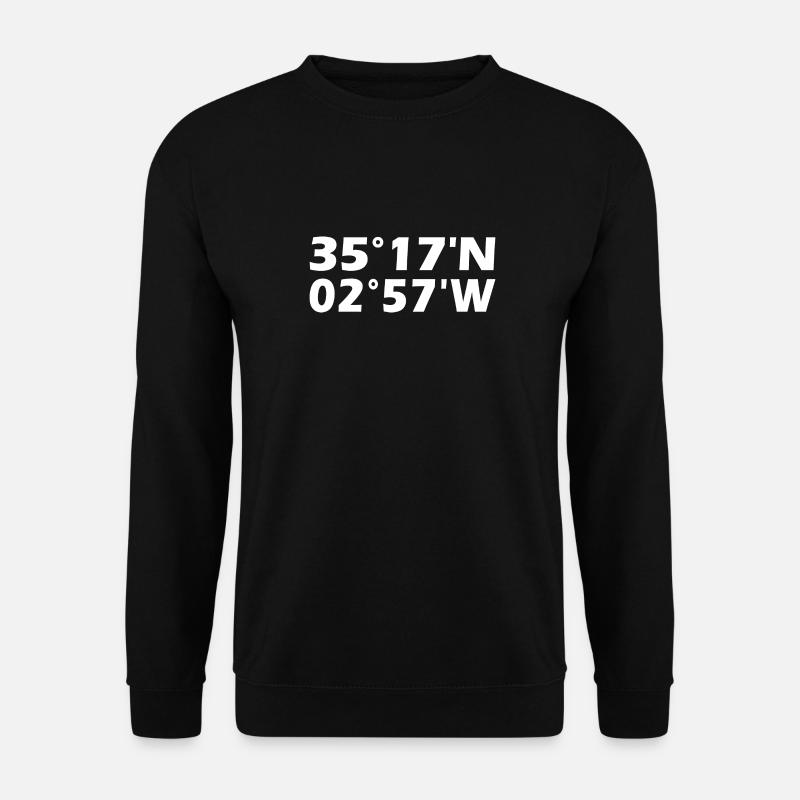 Coordonnées Melilla - Sweat-shirt Unisexe - noir