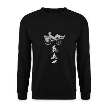 Evolution Liegerad - Unisex Pullover - Schwarz - Vorne - Alina (178cm) & Michal (187cm)
