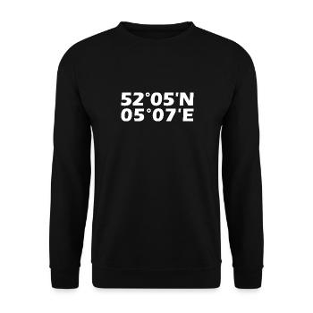 Utrecht Coordinates - Unisex Sweatshirt - black - Front - Alina (178cm) & Michal (187cm)