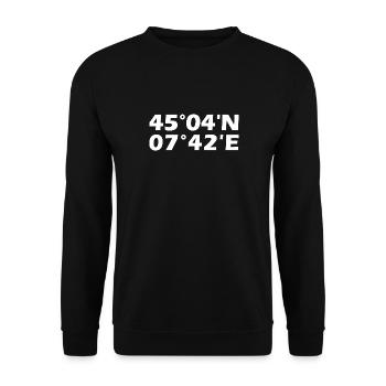 Turin Coordinates - Unisex Sweatshirt - black - Front - Alina (178cm) & Michal (187cm)
