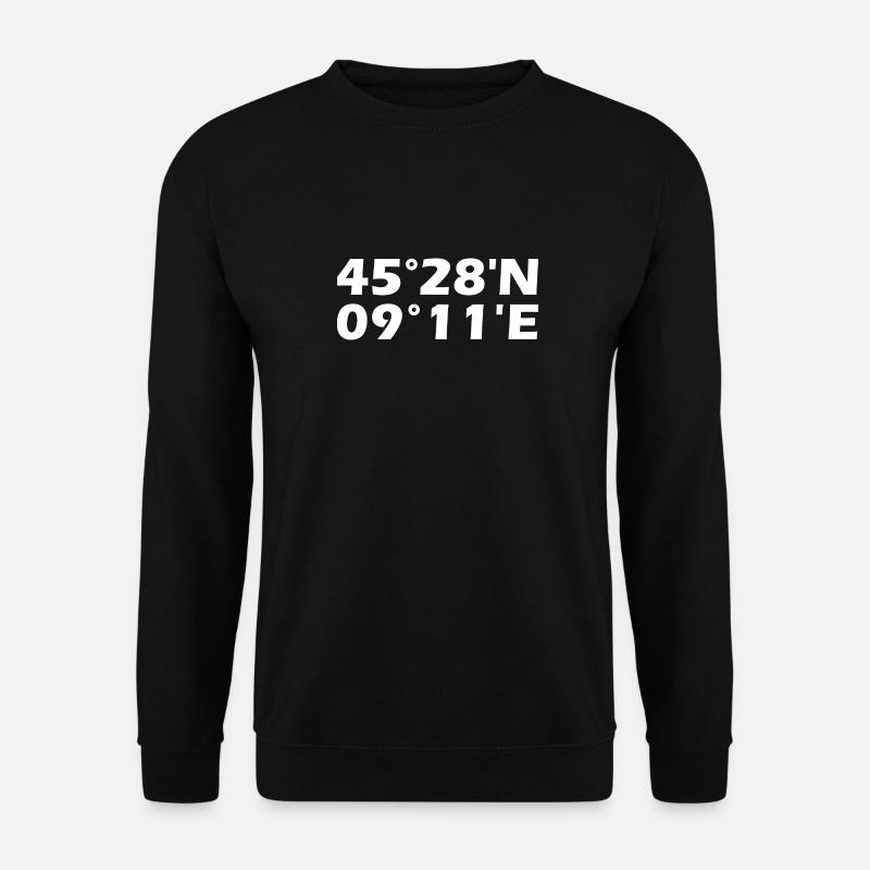 Coordonnées de Milan - Sweat-shirt Unisexe - noir
