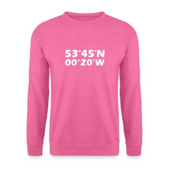 Coordonnées de Kingston upon Hull - Sweat-shirt Unisexe - rose - Devant
