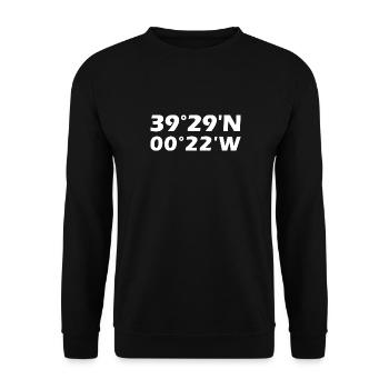 Valencia Coordinates - Unisex Sweatshirt - black - Front - Alina (178cm) & Michal (187cm)