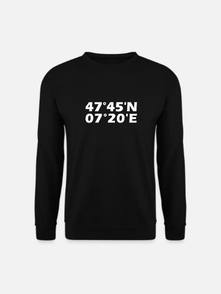 Mulhouse coordinates - Unisex Sweatshirt - black
