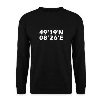 Coordonnées de Spire - Sweat-shirt Unisexe - noir - Devant - Alina (178cm) & Michal (187cm)