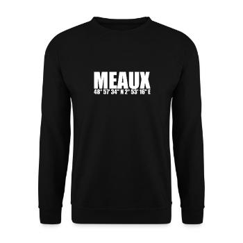 Meaux coordinates - Unisex Sweatshirt - black - Front - Alina (178cm) & Michal (187cm)