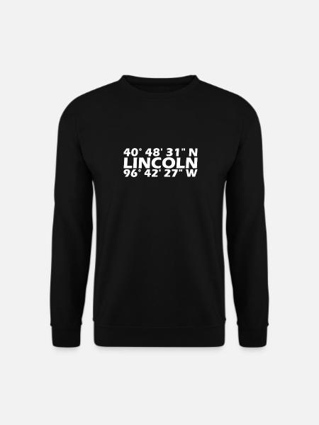 Lincoln Coordinates - Unisex Sweatshirt - black