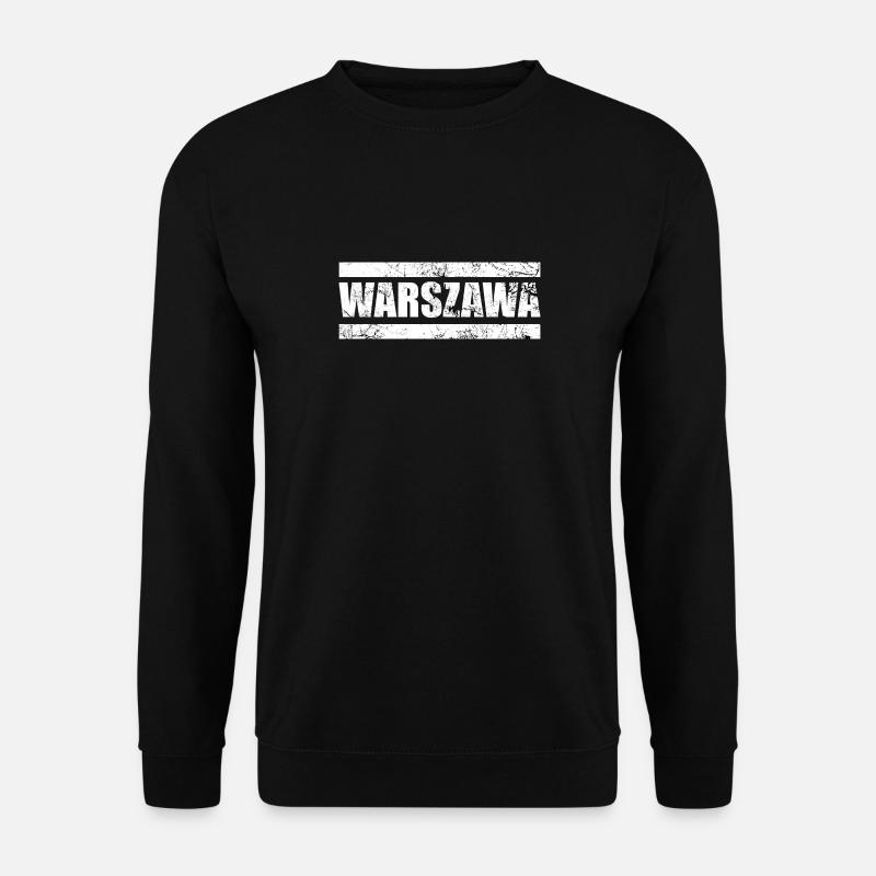 Warschau Warszawa Polska Polen Geschenk - Unisex Pullover - Schwarz