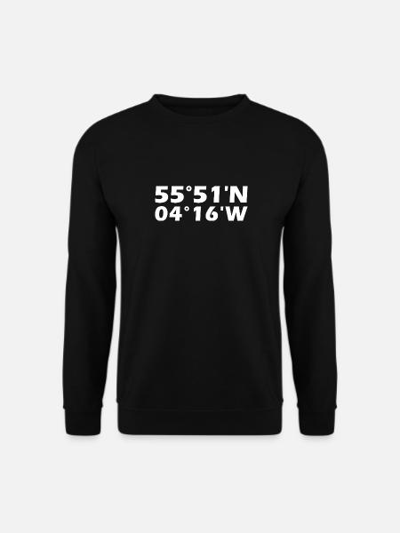 Glasgow Coordinates - Unisex Sweatshirt - black