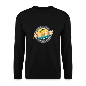 Bring on the Sunshine Summer Design - Unisex Sweatshirt - black - Front - Alina (178cm) & Michal (187cm)