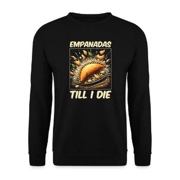 Empanadas - Perfect gift for foodies - Unisex Sweatshirt - black - Front - Alina (178cm) & Michal (187cm)