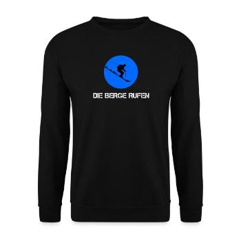 Die Berge rufen - Unisex Pullover - Schwarz - Vorne - Alina (178cm) & Michal (187cm)