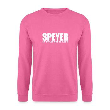 Speyer Koordinaten - Unisex Pullover - Pink - Vorne