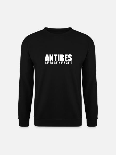 Antibes coordinates - Unisex Sweatshirt - black