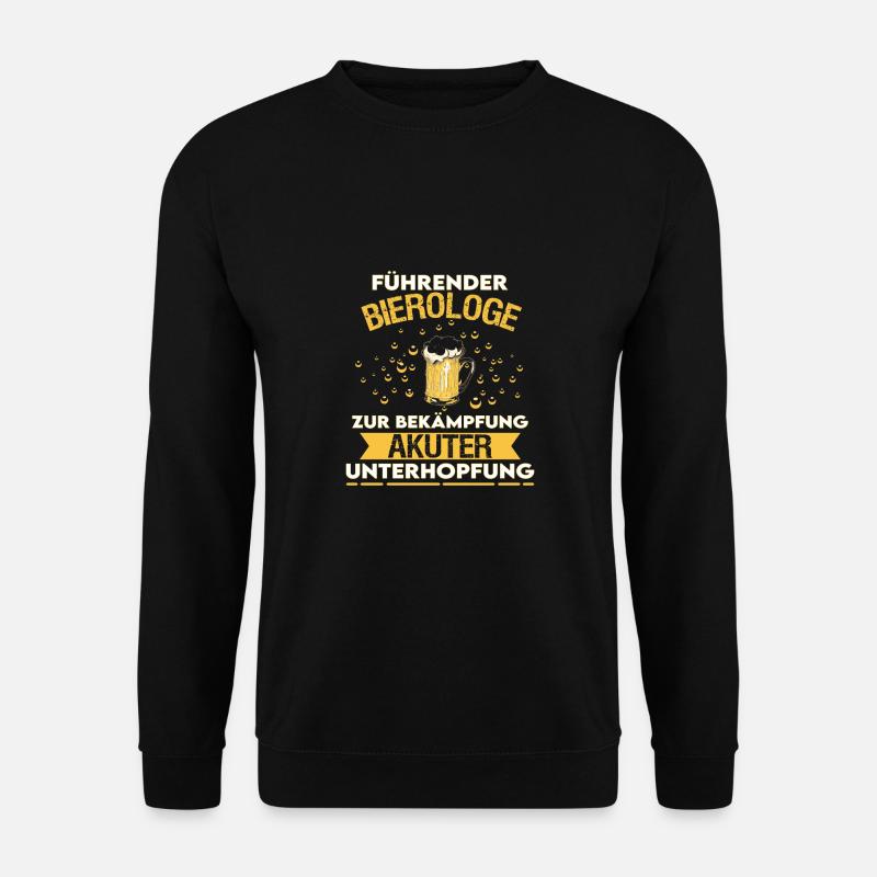 Führender Bierologe Bekämpfung Unterhopfung Bier - Unisex Pullover - Schwarz