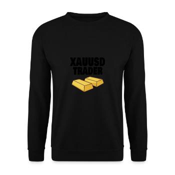 Gold Trader Forex Trader XAUUSD Trader - Unisex Sweatshirt - black - Front - Alina (178cm) & Michal (187cm)
