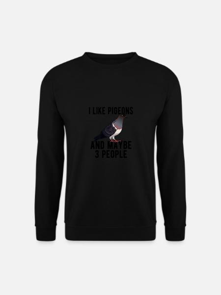 Pigeon Pigeon Racing Pigeon Racer Pigeon Keeper - Unisex Pullover - Schwarz