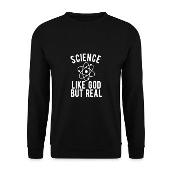 Athée Athéisme Anti-religion Securalisme Dieu - Sweat-shirt Unisexe - noir - Devant - Alina (178cm) & Michal (187cm)