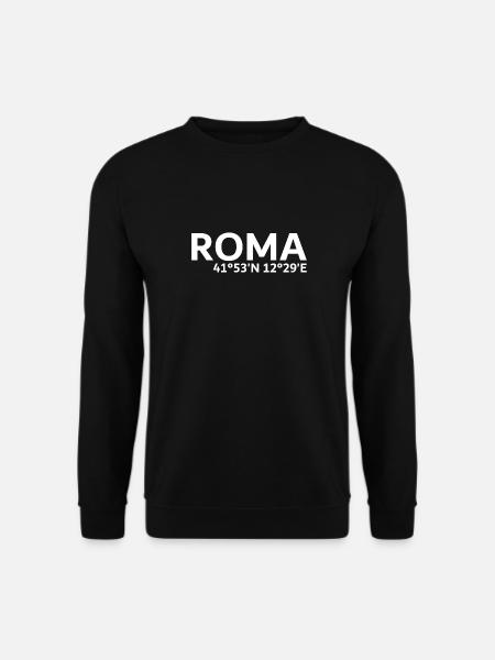 Roma Koordinaten - Unisex Pullover - Schwarz