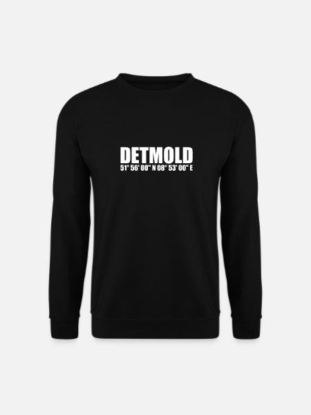 Detmold Koordinaten - Unisex Pullover - Schwarz