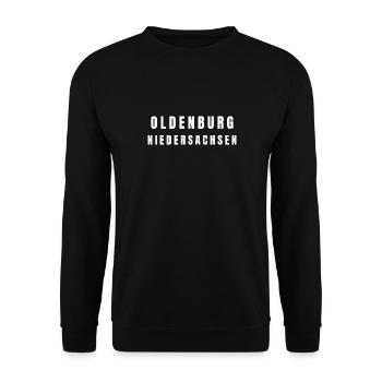 Oldenburg Lower Saxony - Unisex Sweatshirt - black - Front - Alina (178cm) & Michal (187cm)
