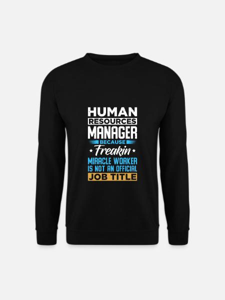 Human resources manager - Unisex Sweatshirt - black