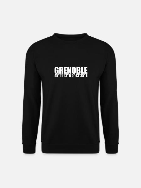 Grenoble coordinates - Unisex Sweatshirt - black
