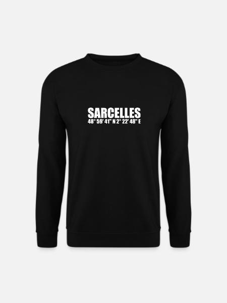 Coordonnées de Sarcelles - Sweat-shirt Unisexe - noir