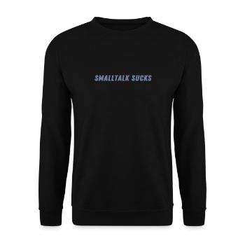 SMALLTALK SUCKS - Spread it! - Unisex Pullover - Schwarz - Vorne - Alina (178cm) & Michal (187cm)