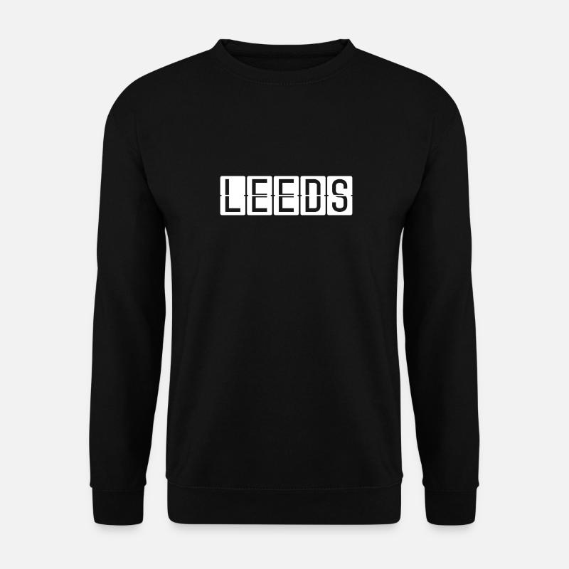 Leeds Flughafentafel - Unisex Pullover - Schwarz