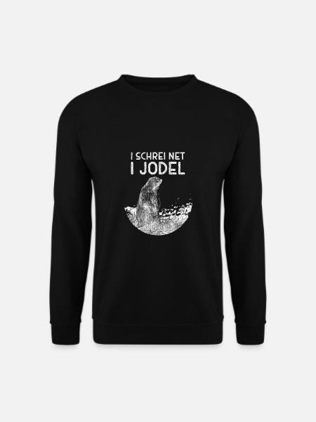 Alpine marmot yodelling fun - Unisex Sweatshirt - black