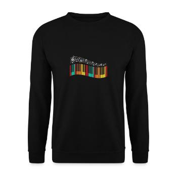 Piano - Piano - Music - Shirt - Unisex Sweatshirt - black - Front - Alina (178cm) & Michal (187cm)