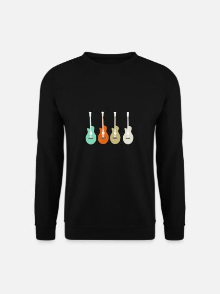Music Guitar Guitar Shirt - Unisex Sweatshirt - black