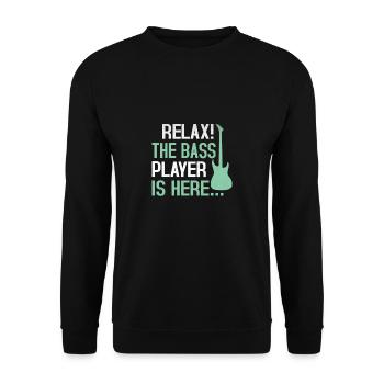 Bass - Détendez-vous, le bassiste est là - Chemise - Sweat-shirt Unisexe - noir - Devant - Alina (178cm) & Michal (187cm)